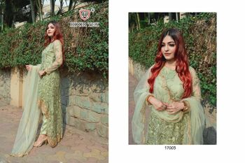 HOOR TEX D.NO 17003 PAKISTANI ANARKALI SUITS LATEST COLLECTION 2021