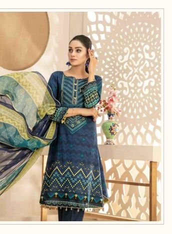 KEVAL FAB ALIJA NX HEAVY COTTON KARACHI PRINTED SUITS CATALOGUE