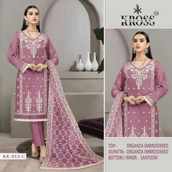 KROSS KULTURE KK 13 ORGANZA PAKISTANI SALWAR SUITS