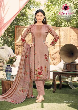 NAFISA COTTON ESRA KARACHI SUITS VOL 3 COTTON DIGITAL PRINT SUITS WHOLESALER