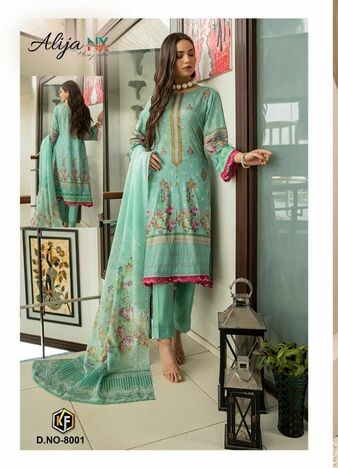 KEVAL FAB ALIJA NX HEAVY COTTON KARACHI PRINTED SUITS CATALOGUE