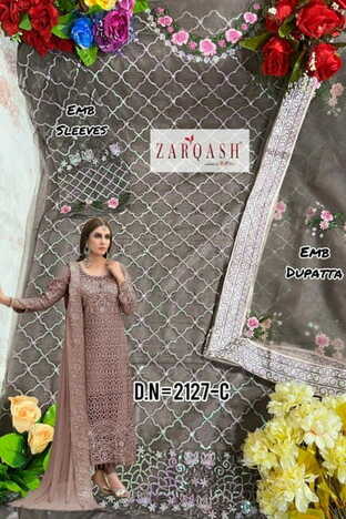 ZARQASH MARIA Z 2127 EMBROIDERERY UNSTITCH SUITS