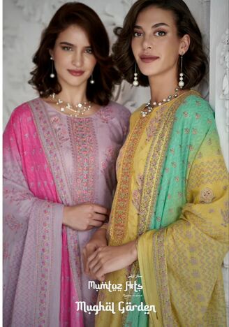 MUMTAZ ARTS MUGHAL GARDEN LAWN CAMBRIC COTTON PRINT SUITS CATALOGUE