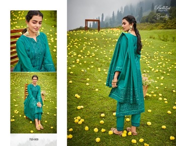 BELLIZA KUDRAT PASHMINA SALWAR SUITS LATEST CATALOGUE IN SURAT