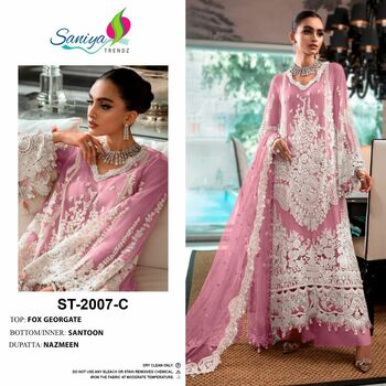 SANIYA TRENDZ ST 2007 GEORGETTE PAKISTANI SUITS CATALOGUE