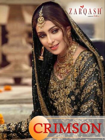 ZARQASH CRIMSON Z 2069 GEORGETTE PAKISTANI SUITS BY KHAYYIRA SUITS