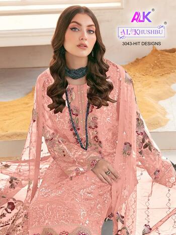 AL KHUSHBU 3043 HIT DESIGNS GEORGETTE PAKISTANI SUITS SURAT