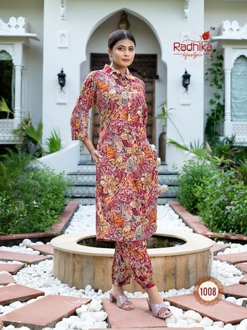 RADHIKA LIFESTYLE FLORAL VOL 1 APPLE CUT KURTIS MANUFACTURER 