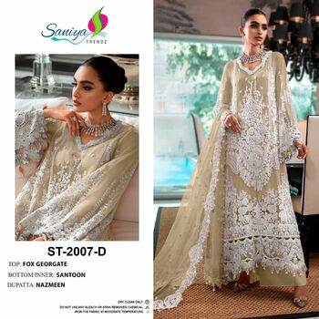 SANIYA TRENDZ ST 2007 GEORGETTE PAKISTANI SUITS CATALOGUE