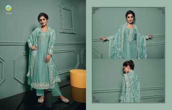 VINAY KASEESH SAANVI DOLA THREAD EMBROIDERED SUITS AT SURAT