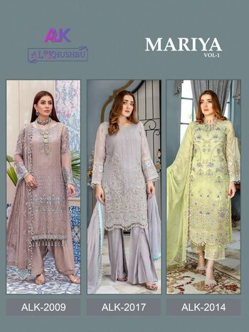 AL KHUSHBU MARIYA VOL 1 GEORGETTE SALWAR KAMEEZ WHOLESALER