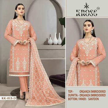 KROSS KULTURE KK 13 ORGANZA PAKISTANI SALWAR SUITS