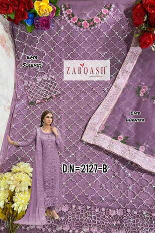 ZARQASH MARIA Z 2127 EMBROIDERERY UNSTITCH SUITS