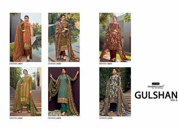 SHAHNAZ ARTS GULSHAN VOL 6 SABYASACHI STYLE PASHMINA WINTER SUITS CATALOGUE