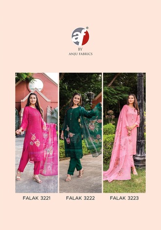 ANJU FABRICS FALAK VOL 3 HANDWORK KURTIS MANUFACTURING PRICE