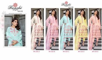 RAMSHA PRESENT R 426 NX GEORGETTE PAKISTANI SALWAR KAMEEZ