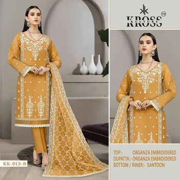 KROSS KULTURE KK 13 ORGANZA PAKISTANI SALWAR SUITS