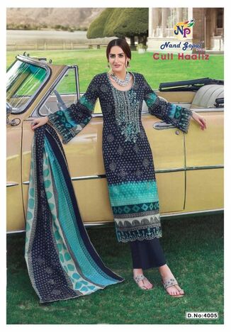 NAND GOPAL GULL HAAFIZ VOL 4 KARACHI COTTON SUITS WHOLESALER JETPUR