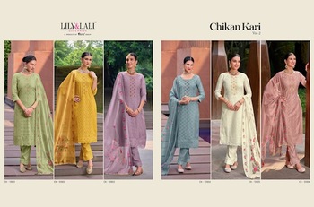 LILY & LALI CHIKANKARI VOL 2 DESIGNER KURTIS MANUFACTURER 