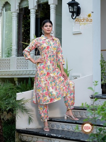 RADHIKA LIFESTYLE FLORAL VOL 1 APPLE CUT KURTIS MANUFACTURER 