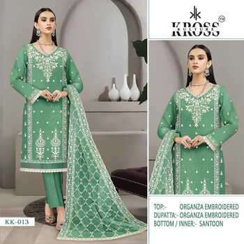 KROSS KULTURE KK 13 ORGANZA PAKISTANI SALWAR SUITS