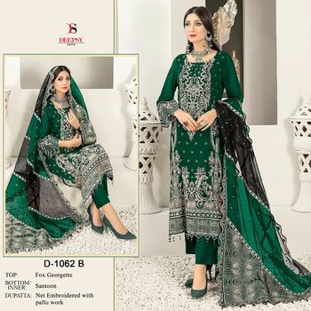 DEEPSY SUITS 1062 SERIES GEORGETTE EMBROIDERY PAKISTANI SUITS