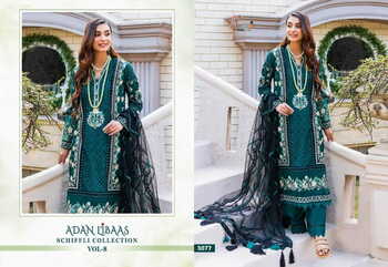 SHREE FABS ADAN LIBAAS SCHIFFLI COLLECTION VOL 8 PAKISTANI SUITS WHOLESALER