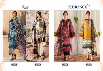 SHREE FABS FLORANCE NX COTTON PRINT EMBROIDERY PAKISTANI SUITS