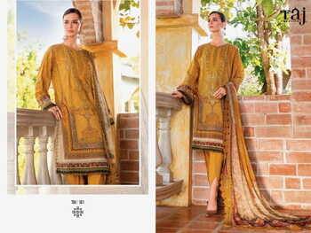 TAJ CREATIONS MARIA B MPRINTS SUPER HIT COTTON PAKISTANI SUITS SURAT