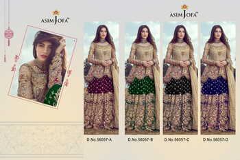 ASIM JOFA D.NO 56057 PAKISTANI SALWAR SUITS