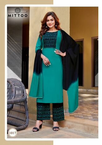 MITTOO SAARA VOL 2 KURTI PANT WITH DUPATTA WHOLESALER SURAT