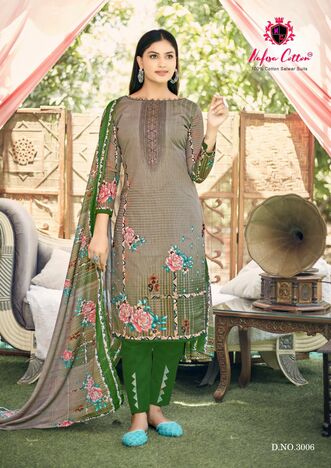 NAFISA COTTON ESRA KARACHI SUITS VOL 3 COTTON DIGITAL PRINT SUITS WHOLESALER