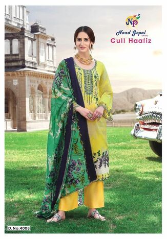 NAND GOPAL GULL HAAFIZ VOL 4 KARACHI COTTON SUITS WHOLESALER JETPUR