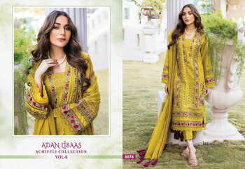 SHREE FABS ADAN LIBAAS SCHIFFLI COLLECTION VOL 8 PAKISTANI SUITS WHOLESALER