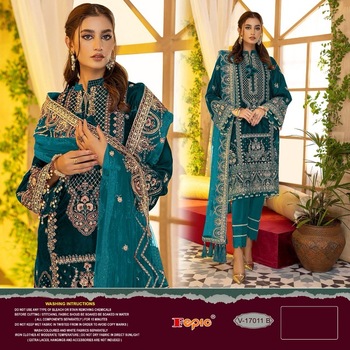 FEPIC ROSEMEEN V17011 VELVET EMBROIDERY SALWAR KAMEEZ DISTRIBUTOR IN SURAT 