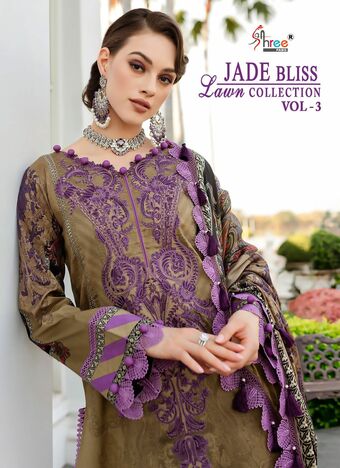 SHREE FABS JADE BLISS LAWN COLLECTION VOL 3 PAKISTANI SUITS SURAT