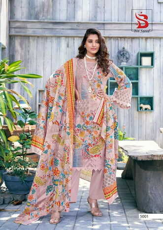 YASHIKA TRENDS BIN SAEED MAHNOOR VOL 5 LAWN KARACHI SUITS MANUFACTURER SURAT