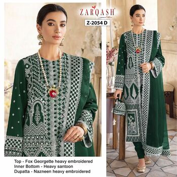 ZARQASH WISTERIA Z 2054 A TO Z 2054 E LAWN COTTON PAKISTANI SUITS NEW CATALOGUE