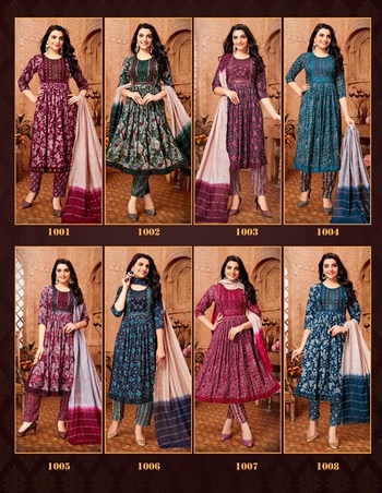 PAAVI VANAYA VOL 3 READYMADE NYRA CUT KURTIS DISTRIBUTOR IN SURAT 