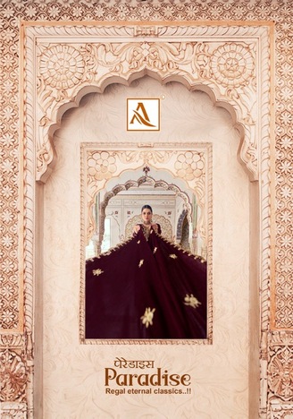 ALOK SUITS PARADISE HEAVY VELVET EMBROIDERY SUITS WHOLESALER