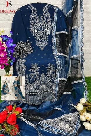 DEEPSY SUITS 1062 SERIES GEORGETTE EMBROIDERY PAKISTANI SUITS