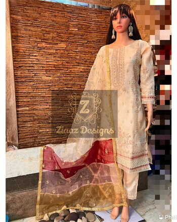 ZIAAZ DESIGNS NOOR COLOUR PAKISTANI SUITS