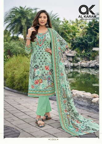 AL KARAM BURAQ SELF EMBROIDARY WORK KARACHI SUITS AT BEST PRICE