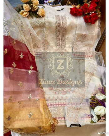 ZIAAZ DESIGNS NOOR COLOUR PAKISTANI SUITS