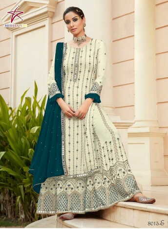 MAISHA D.NO 8015 DESIGNER PAKISTANI SALWAR KAMEEZ NEW CATALOGUE