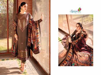 SANIYA TRENDZ JOFA VOL 6 CAMBRIC EMBROIDERY PAKISTANI SUITS