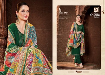 ALOK SUIT OCEAN 3 EMBROIDERY SALWAR KAMEEZ WHOLESALER IN SURAT