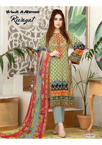 GULL AAHMED RIWAYAT VOL 2 LAWN COLLECTION 2022