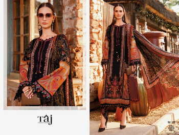 TAJ CREATIONS MARIA B MPRINTS SUPER HIT COTTON PAKISTANI SUITS SURAT