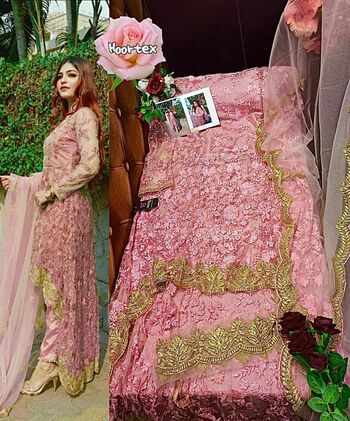 HOOR TEX D.NO 17003 PAKISTANI ANARKALI SUITS LATEST COLLECTION 2021